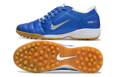 Nike Total 90 II TF Low-Tops Football Shoes - Blue/White/Brown