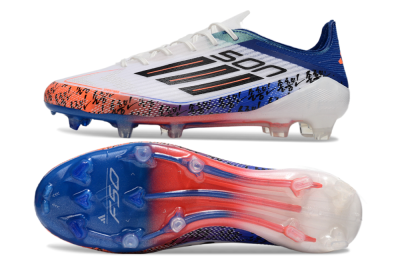 Adidas F50 Elite FG Low-Tops Football Boots - White/Red/Blue