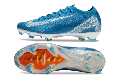 Nike Air Zoom Mercurial Vapor 16 Elite FG Low-Tops Football Boots - Blue/White/Gold