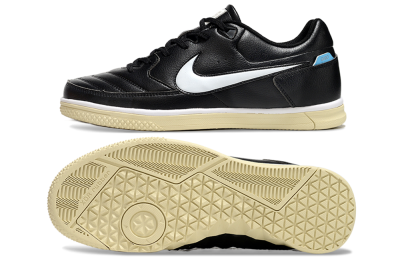 Nike Street Gato IC Low-Tops Football Shoes - Black/White/Beige