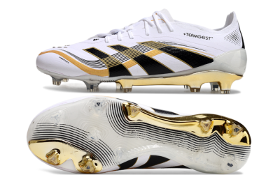Adidas Predator Elite 25 FG Low-Tops Football Boots - White/Black/Gold