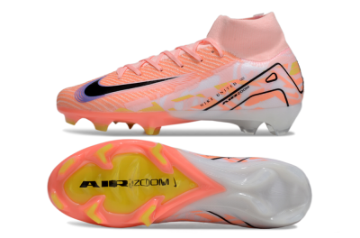 Nike Air Zoom Mercurial Superfly 10 Elite FG High-Tops Football Boots - Pink/Black/Purple