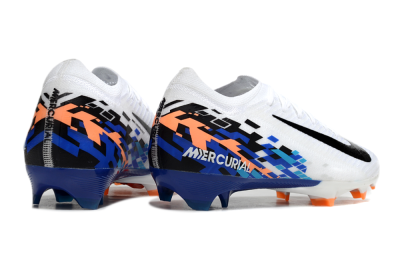 Nike Air Zoom Mercurial Vapor 16 Elite FG Low-Tops Football Boots - White/Black/Blue/Orange
