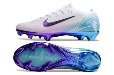 Nike Air Zoom Mercurial Vapor 16 Elite FG Low-Tops Football Boots - White/Purple/Blue