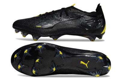 Puma Ultra Ultimate FG Low-Tops Football Boots - Black/Yellow