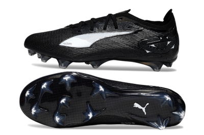 Puma Ultra Ultimate FG Low-Tops Football Boots - Black/White/Blue