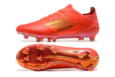 Adidas F50 Elite FG Low-Tops Football Boots - Red/Gold