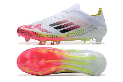 Adidas F50 Elite FG Low-Tops Football Boots - White/Red/Yellow