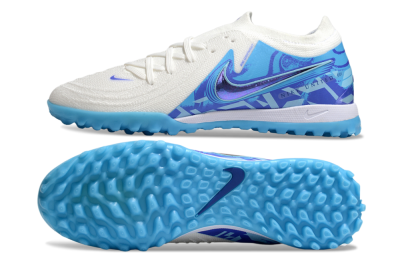 Nike Phantom GX 2 Elite TF Low-Tops Football Shoes - Beige/Blue/White