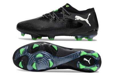 Puma Future 8 Ultimate FG Low-Tops Football Boots - Black/White/Yellow