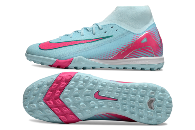 Nike Air Zoom Mercurial Superfly 10 Elite TF High-Tops Football Shoes - Jade/Pink/White
