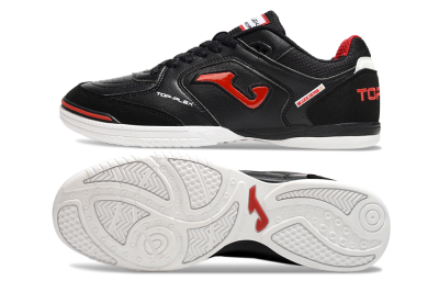 Joma Top Flex IC Low-Tops Football Shoes - Black/Red/White