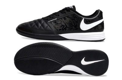 Nike Lunar Gato 2 IC Low-Tops Football Shoes - Black/White