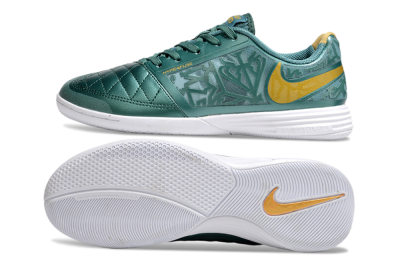 Nike Lunar Gato 2 IC Low-Tops Football Shoes - Green/Yellow/White