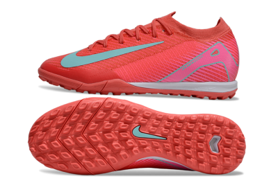 Nike Air Zoom Mercurial Vapor 16 Elite TF Low-Tops Football Shoes - Red/Jade/Pink
