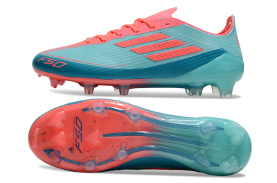 Adidas F50 Elite FG Low-Tops Football Boots - Jade/Red/Blue