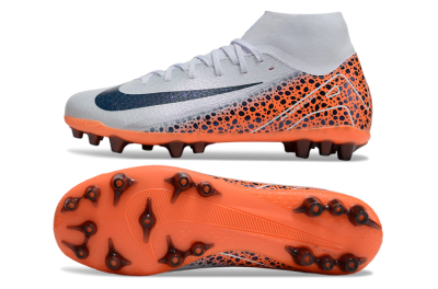 Nike Air Zoom Mercurial Superfly 10 Elite AG High-Tops Football Boots - Grey/Black/Leopard