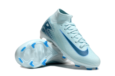 Nike Air Zoom Mercurial Superfly 10 Elite FG High-Tops Football Boots - Jade/Blue/White