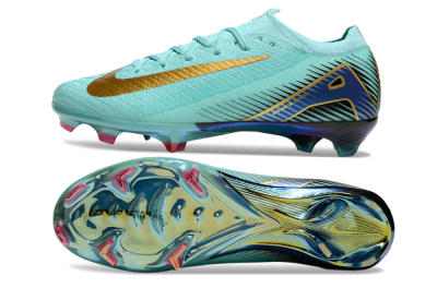 Nike Air Zoom Mercurial Vapor 16 Elite FG Low-Tops Football Boots - Jade/Gold/Blue