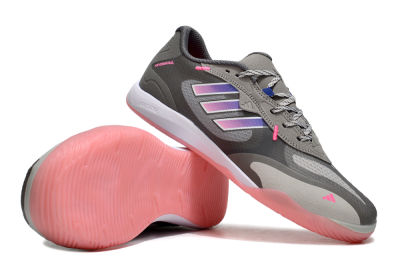 Adidas Fevernova IC Low-Tops Football Shoes - Grey/Purple/Pink