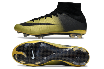 Nike Mercurial Superfly 4 CR7 FG High-Tops Football Boots - Gold/Black