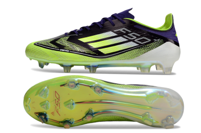 Adidas F50 Elite FG Low-Tops Football Boots - Purple/Yellow/White