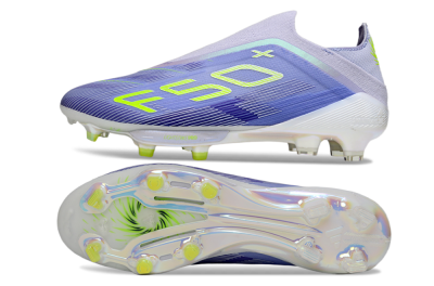 Adidas F50+ Elite Lightstrike Pro Laceless FG Low-Tops Football Boots - Blue/Yellow