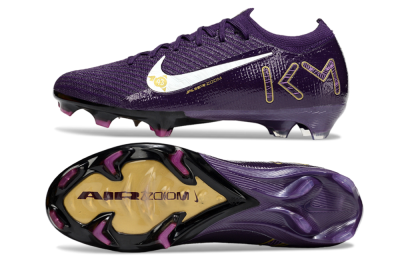 Nike Air Zoom Mercurial Vapor 16 Elite FG Low-Tops Football Boots - Purple/White/Gold