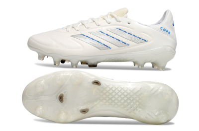 Adidas Copa Pure 3 Elite FG Low-Tops Football Boots - White/Silver/Blue