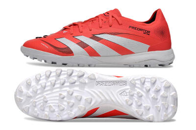 Adidas Predator 25 Elite TF Low-Tops Football Shoes - Red/White/Black