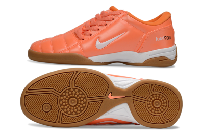 Nike Total 90 II IC Low-Tops Football Shoes - Orange/White/Brown