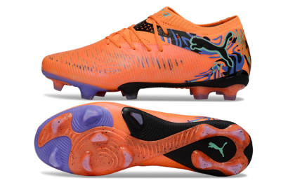 Puma Future 8 Ultimate FG Low-Tops Football Boots - Orange/Blue/Black