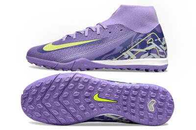 Nike Air Zoom Mercurial Superfly 10 Academy TF High-Tops Football Shoes - Purple/Yellow/White