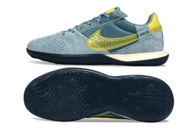 Nike Street Gato IC Low-Tops Football Shoes - Blue/Yellow