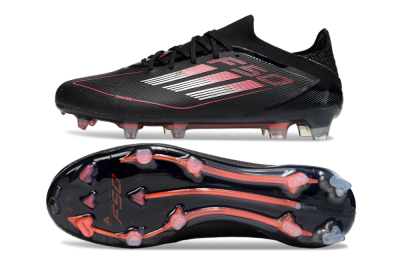Adidas F50 Elite FG Low-Tops Football Boots - Black/Silver/Red