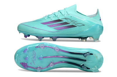 Adidas F50 Elite FG Low-Tops Football Boots - Jade/Purple/Black