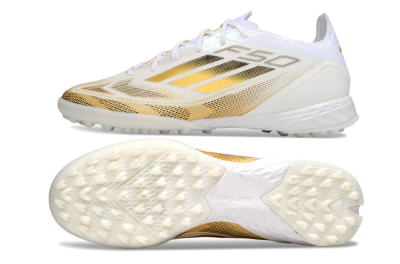 Adidas F50 Elite Kings League TF Low-Tops Football Shoes - White/Yellow/Black