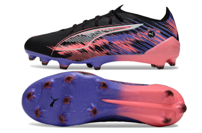 Puma Ultra 5 Ultimate FG Low-Tops Football Boots - Black/Pink/Purple