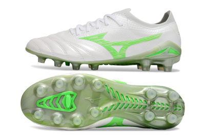 Mizuno Morelia Neo 4 Bate FG Low-Tops Football Boots - White/Yellow