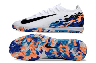 Nike Air Zoom Mercurial Vapor 16 Elite TF Low-Tops Football Shoes - White/Black/Orange