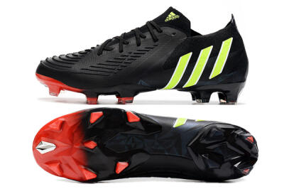 Adidas Predator Edge Geometric.1 Low FG Low-Tops Football Boots - Black/Yellow/Red