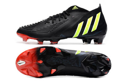 Adidas Predator Edge Geometric.1 FG Low-Tops Football Boots - Black/Yellow/Red