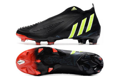 Adidas Predator Edge Geometric+ FG High-Tops Football Boots - Black/Yellow/Red