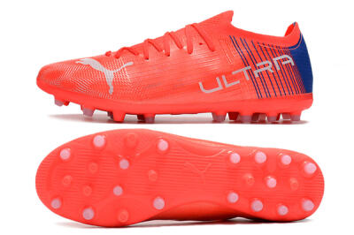 Puma Ultra 1.4 MG Low-Tops Football Boots - Red/Blue