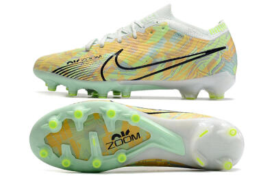 Nike Air Zoom Mercurial Vapor 15 Elite AG Low-Tops Football Boots - White/Green/Orange