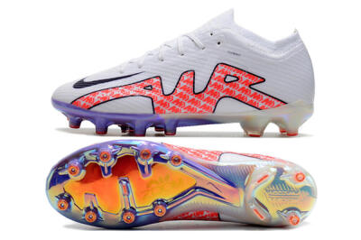 Nike Air Zoom Mercurial Vapor 15 Elite AG Low-Tops Football Boots - White/Pink