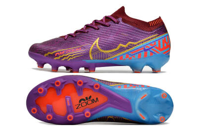 Nike Air Zoom Mercurial Vapor 15 Elite AG Low-Tops Football Boots - Red/Gold/Blue
