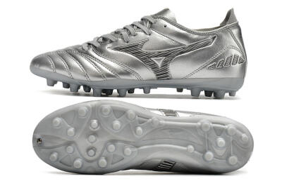 Mizuno Morelia Neo AG Low-Tops Football Boots - Silver