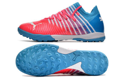 Puma Future Z 1.3 Instinct TF Low-Tops Football Shoes - Pink/Blue/White