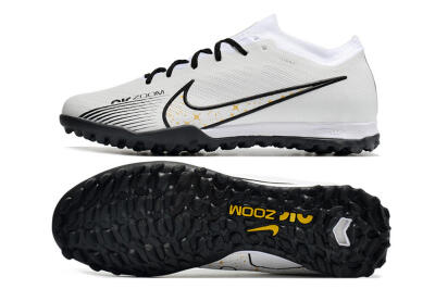 Nike Mercurial Vapor 15 Elite TF Low-Tops Football Shoes - White/Black